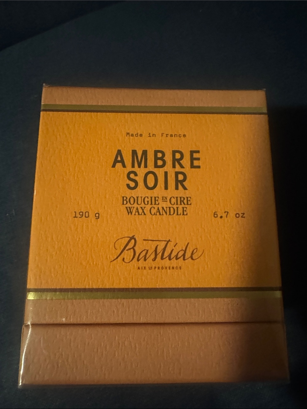 Sold out sealed Bastide Ambre Soir Scented Wax Candle